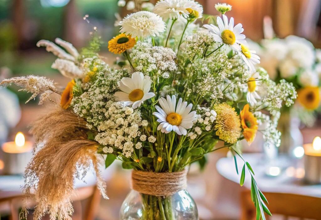 Green floral bouquet